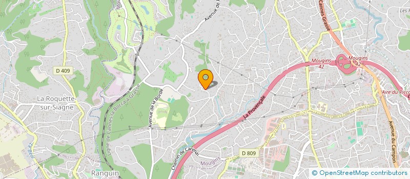 localisation de l'entreprise BATIMENT TECHNIQUE MEDITERRANNEE à MOUGINS