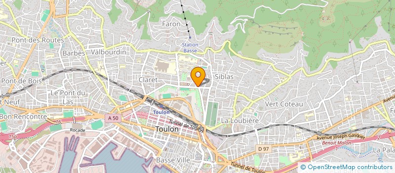 localisation de l'entreprise BATIMENT TERRASSEMENT MEDITERRANEE  TOULON