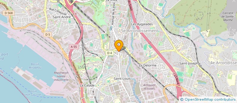 localisation de l'entreprise BATIMENT TOUS TRAVAUX (BTT) à MARSEILLE