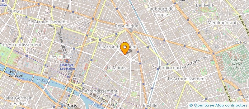 localisation de l'entreprise BATIMENT TRAVAUX AMENAGEMENT à PARIS