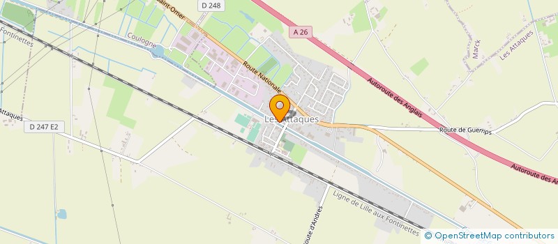 localisation de l'entreprise BATIMENT TRAVAUX CONCEPT  LES ATTAQUES