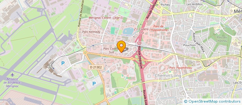 localisation de l'entreprise BATIMENT TRAVAUX D'ETANCHEITE à MERIGNAC