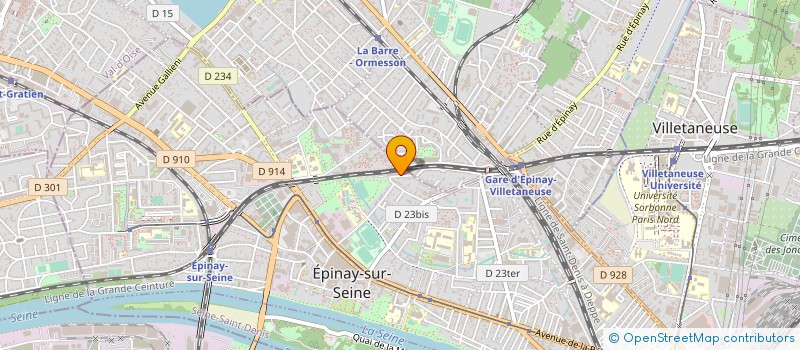 localisation de l'entreprise BATIMENT TRAVAUX ET RENOVATION à EPINAY-SUR-SEINE