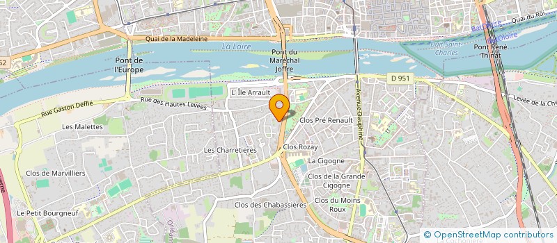 localisation de l'entreprise BATIMENT TRAVAUX EUROPE à ORLEANS