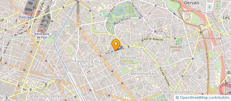 localisation de l'entreprise BATIMENT TRAVAUX INTERIM à PARIS