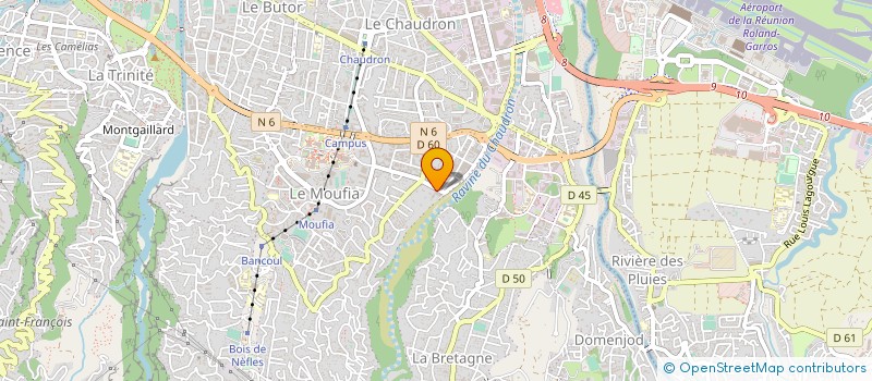 localisation de l'entreprise BATIMENT- TRAVAUX INTERPROFES- MATERIAUX à SAINT-DENIS