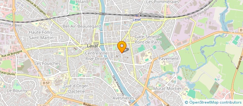localisation de l'entreprise BATIMENT TRAVAUX PUBLICS SERVICES DE LA MAYENNE à LAVAL