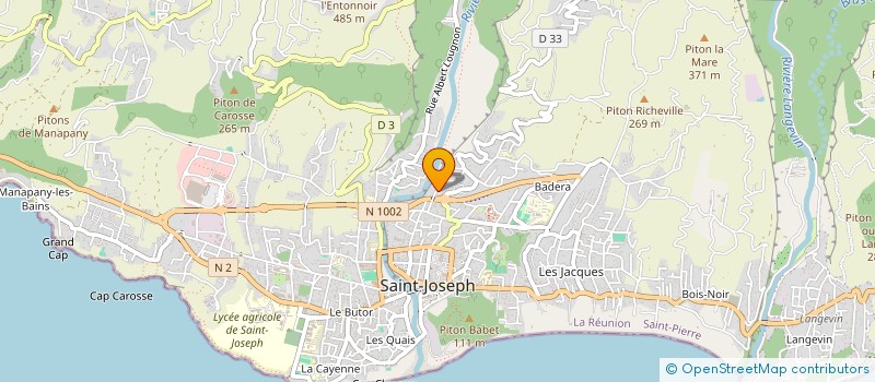 localisation de l'entreprise BATIMENT TRAVAUX PUBLICS TENOR SARL à SAINT-JOSEPH