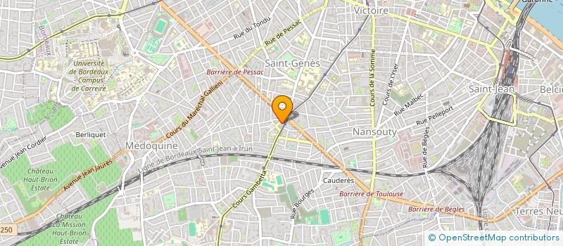 localisation de l'entreprise BATIMENT TRAVAUX RENOVATION  TALENCE