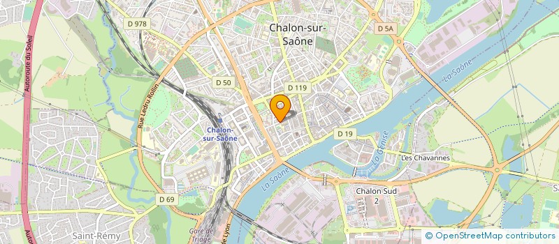 localisation de l'entreprise BATIMENT TRAVAUX SERVICE à CHALON-SUR-SAONE