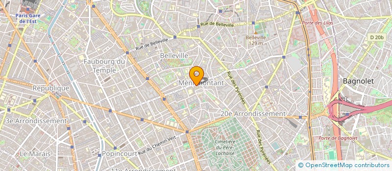 localisation de l'entreprise BATIMENT TRAVAUX SOIXANTE  PARIS