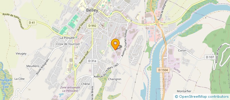 localisation de l'entreprise BATIMENT UNS à BELLEY
