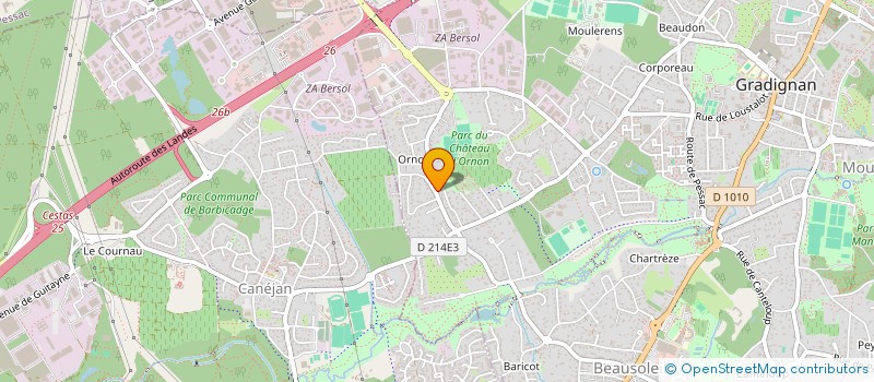 localisation de l'entreprise BATIMENT VILLENAVE  GRADIGNAN