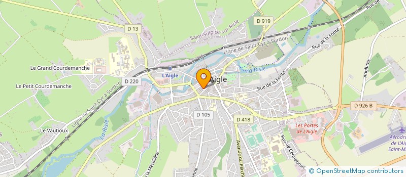 localisation de l'entreprise BATIMENTS 2000 à L'AIGLE