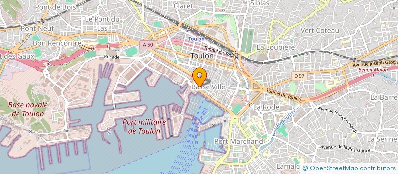 localisation de l'entreprise BATIMENTS 2000 à TOULON