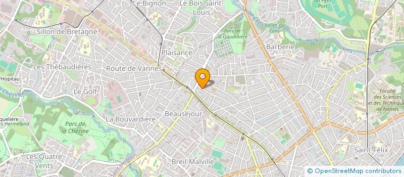 localisation de l'entreprise BATIMENTS ATLANTIQUES à NANTES