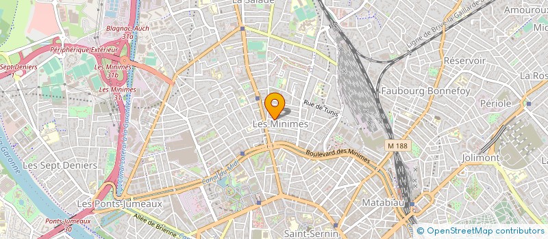 localisation de l'entreprise BATIMENTS AZUR LANGUEDOC  TOULOUSE