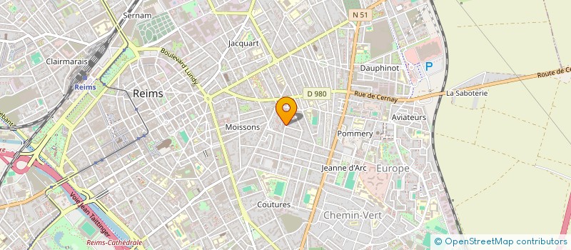 localisation de l'entreprise BATIMENTS CHAMP-ARDENNES  REIMS