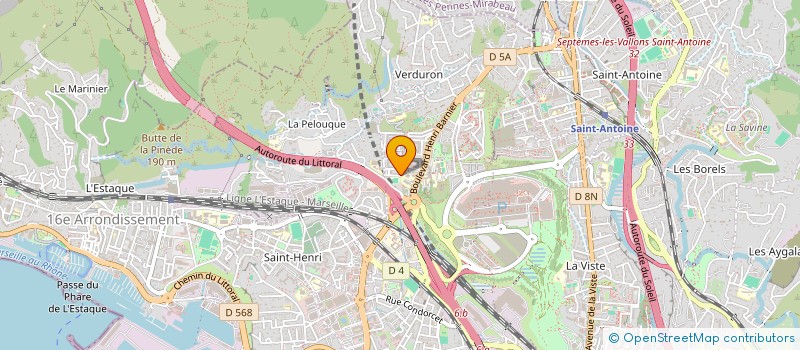 localisation de l'entreprise BATIMENTS DE PROVENCE à MARSEILLE