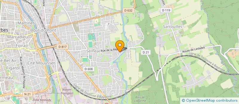 localisation de l'entreprise BATIMENTS DU SUD  SEMEAC