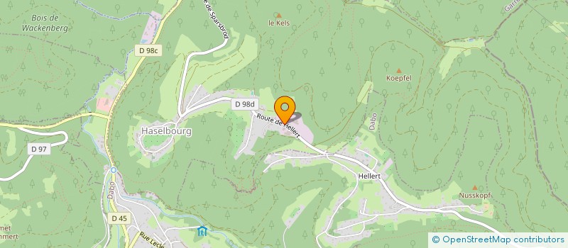 localisation de l'entreprise BATIMENTS ET CHARPENTES DE L'EST  HASELBOURG