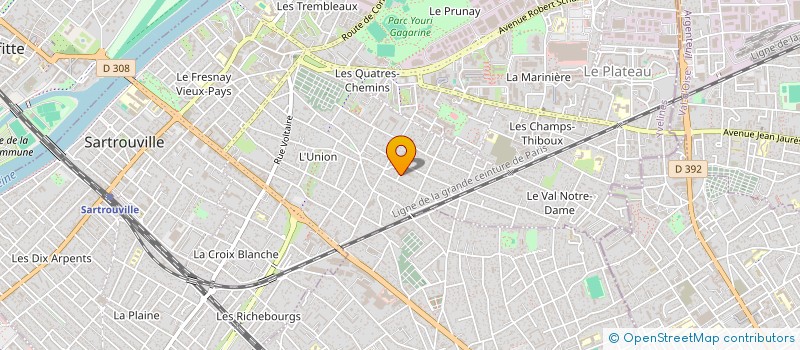 localisation de l'entreprise BATIMENTS JC & JM FRERES  SARTROUVILLE