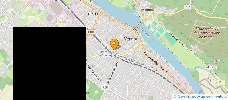 localisation de l'entreprise BATIMENTS MAISONS TOUS TRAVAUX à VERNON