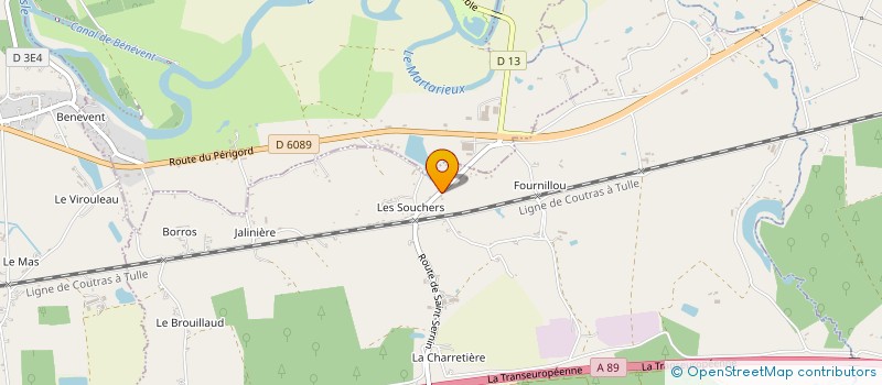 localisation de l'entreprise BATIMENTS PROFESSIONNELS MODULAIRES SOCIETE NOUVELLE  MUSSIDAN