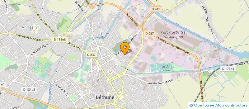 localisation de l'entreprise BATIMENTS SERVICES à BETHUNE