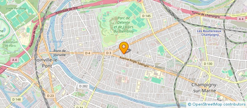 localisation de l'entreprise BATIMENTS TOUS TRAVAUX  BTT à CHAMPIGNY-SUR-MARNE