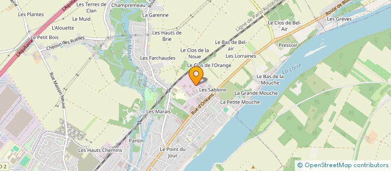 localisation de l'entreprise BATIMENTS TRAVAUX PUBLICS SARL à MEUNG-SUR-LOIRE