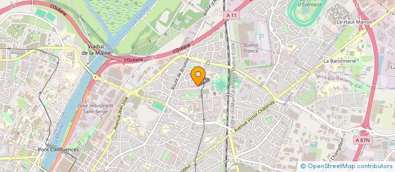 localisation de l'entreprise BATIMENTS TRAVAUX RENOVATION à ANGERS