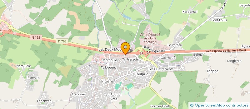 localisation de l'entreprise BATIMEO  PLOEREN