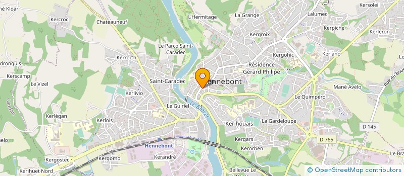 localisation de l'entreprise BATIMETRE à HENNEBONT