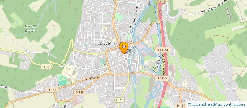 localisation de l'entreprise BATIMEX à LOUVIERS