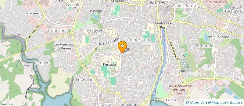 localisation de l'entreprise BATIMEX à VANNES