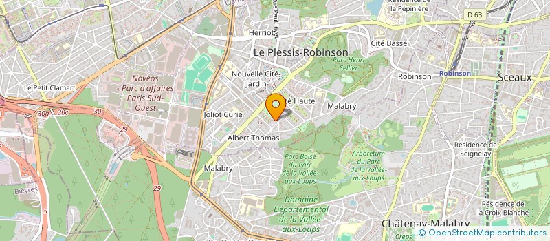 localisation de l'entreprise BATIMEX à LE PLESSIS-ROBINSON