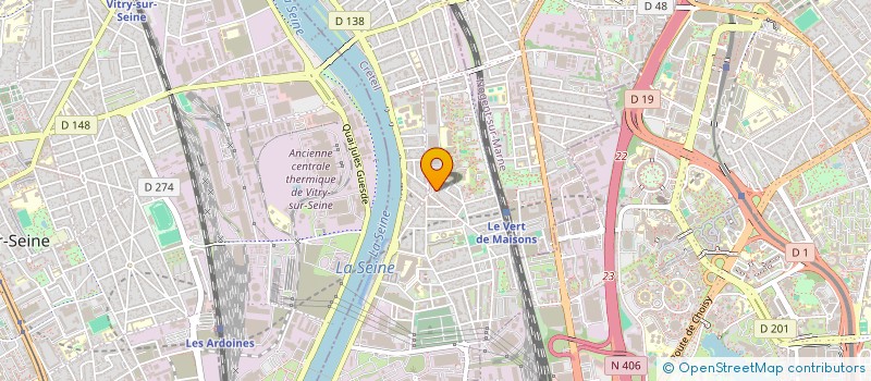 localisation de l'entreprise BATIMEX à ALFORTVILLE