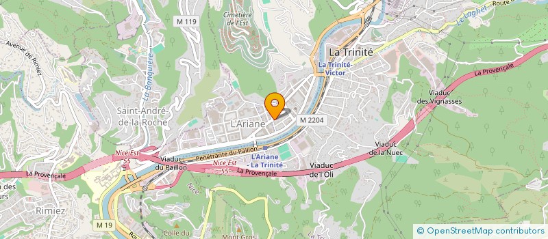 localisation de l'entreprise BATIMEX PACA à NICE