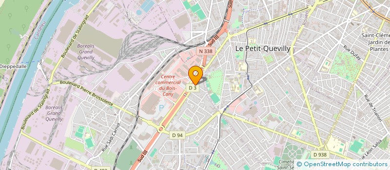 localisation de l'entreprise BATIMEXPERT à LE GRAND-QUEVILLY