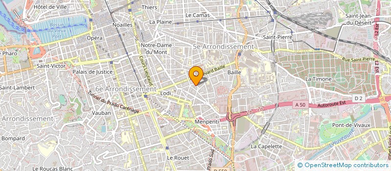 localisation de l'entreprise BATIMM à MARSEILLE