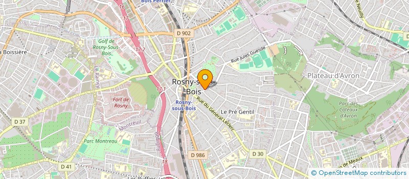 localisation de l'entreprise BATIMM à ROSNY-SOUS-BOIS