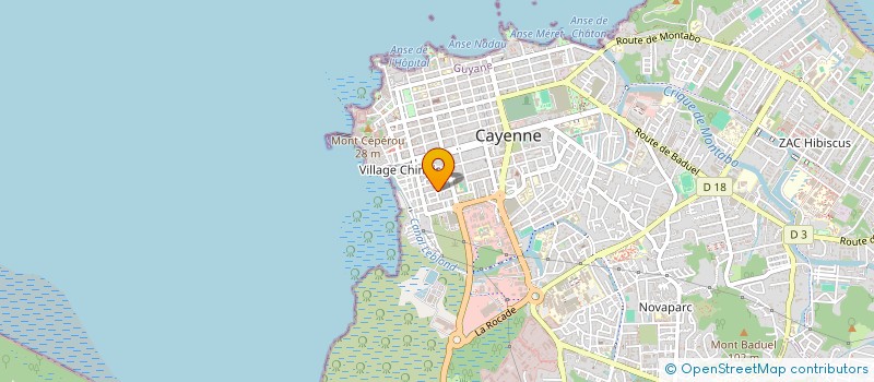 localisation de l'entreprise BATIMMO à CAYENNE