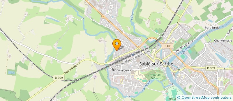 localisation de l'entreprise BATIMMO  SABLE-SUR-SARTHE