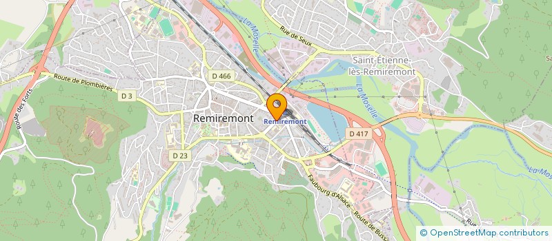 localisation de l'entreprise BATIMMO  REMIREMONT