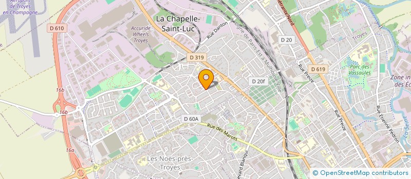 localisation de l'entreprise BATIMMOS SERVICES à LA CHAPELLE-SAINT-LUC