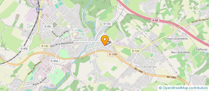 localisation de l'entreprise BATIMO 38 à RIVES