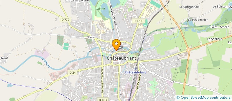 localisation de l'entreprise BATIMO à CHATEAUBRIANT