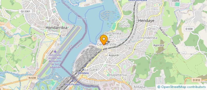 localisation de l'entreprise BATIMO AGENCE IMMOBILIERE LAGUILLON à HENDAYE