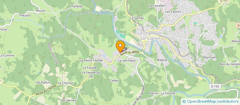 localisation de l'entreprise BATIMOB CHASTAGNIER  LE CHAMBON-SUR-LIGNON